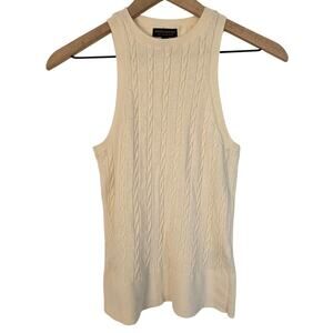 Banana Republic Merino Wool Racerback Tank Top Cream Women’s Size M